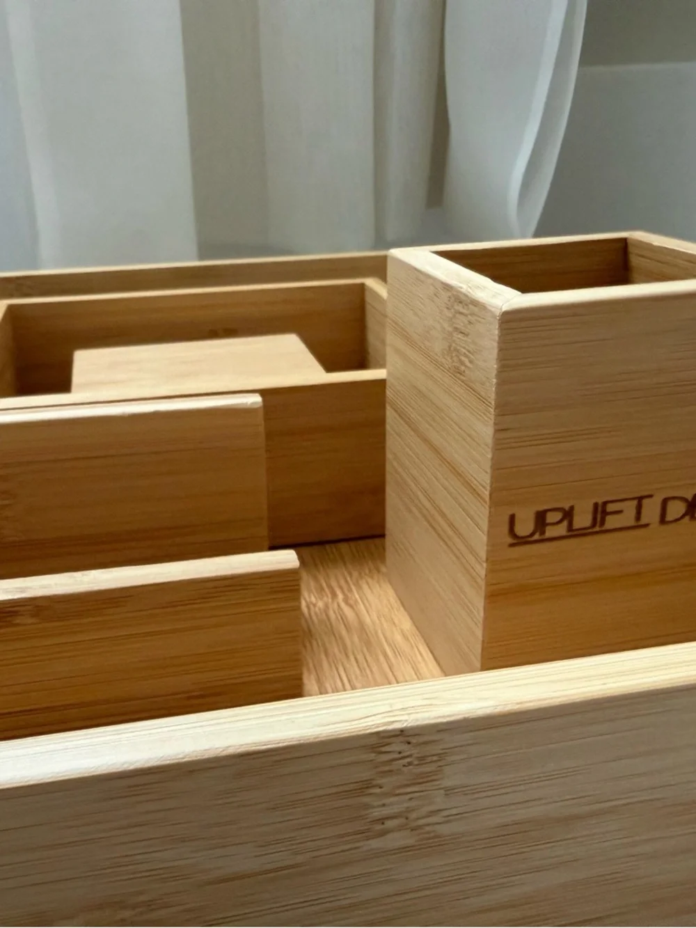 UPLIFT DESK Bamboo Desk Organizer Set - Natural Bamboo